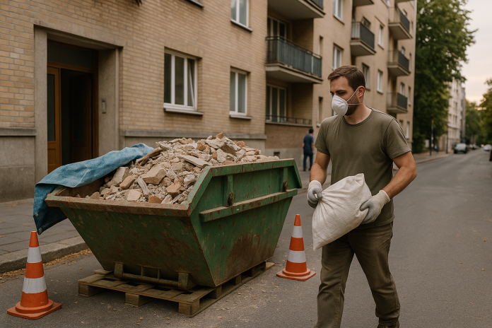 Ce tip de container pentru deșeuri de construcții se potrivește unui apartament în renovare