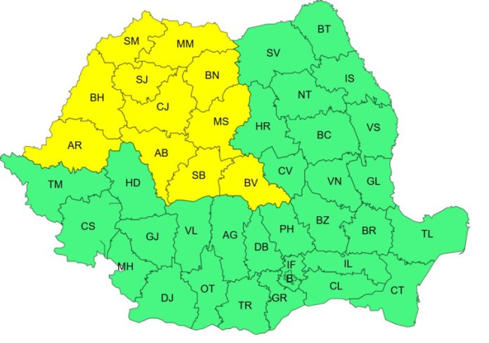 Cod galben de temperaturi ridicate în 15 județe, sâmbătă. Fenomenul de căldură se răspândește și se intensifică începând de duminică...