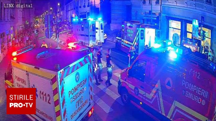 Incident în centrul Brașovului: O auto a lovit un grup de trecători, bilanț dramatics cu doi decedați și mai mulți răniți.